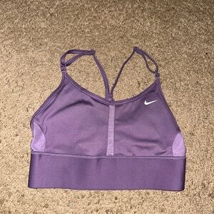Nike Purple Sports Bra with Cross-Back Design size small